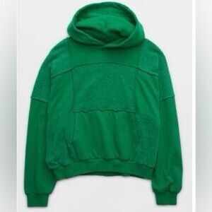 Aerie Green Hoodie Sweater